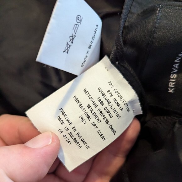 KRIS VAN ASSCHE - Layered black jacket - Sz 52 - Picture 9 of 10